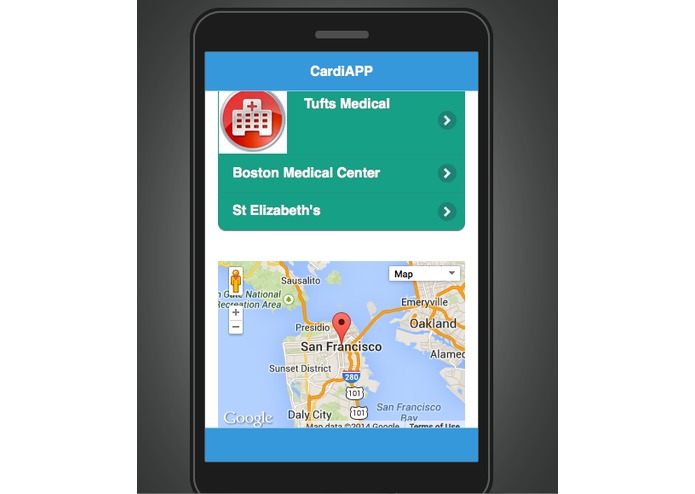 CardiAPP – screenshot 1