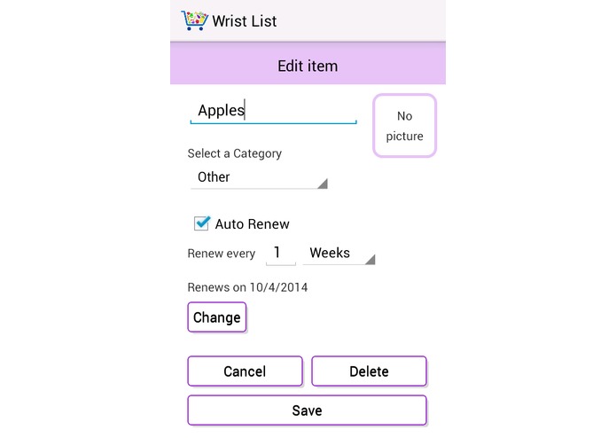Wrist List – screenshot 6