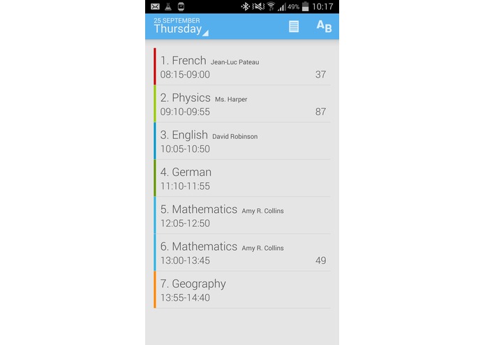 myTable - Timetable – screenshot 3