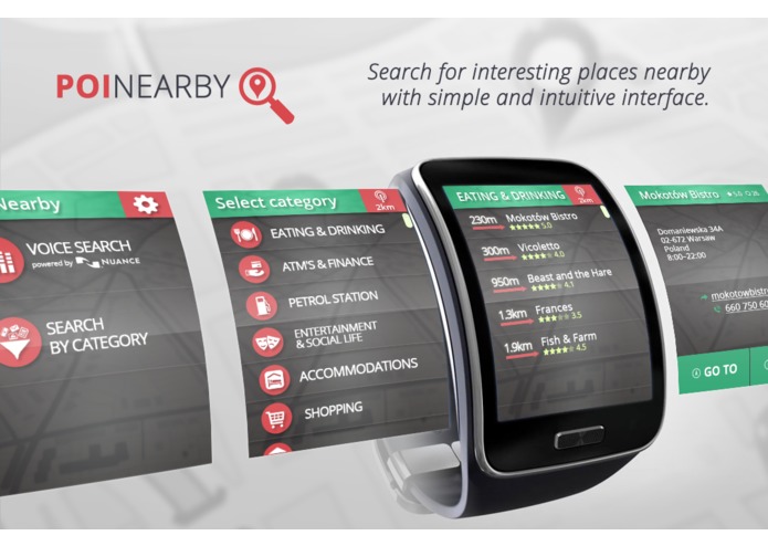 POI nearby for Galaxy Gear – screenshot 1