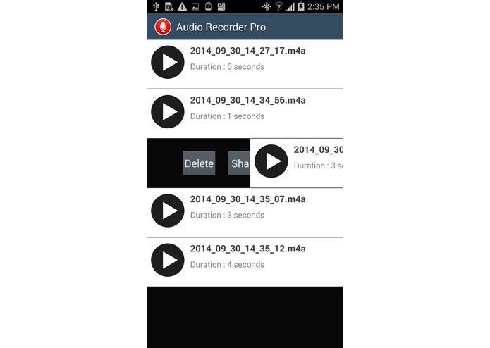 Sound Recorder Pro – screenshot 4