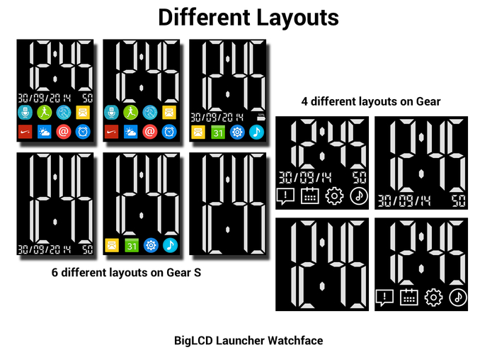 BigLCD Launcher Watchface – screenshot 2