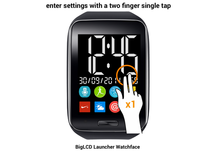 BigLCD Launcher Watchface – screenshot 4