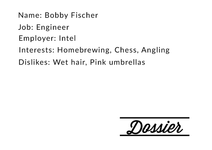 Dossier – screenshot 1
