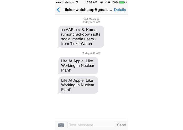 TickerWatch – screenshot 1