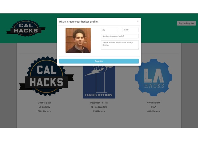 HackTogether – screenshot 1