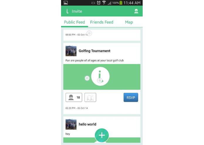 Invite - Social Event App – screenshot 1