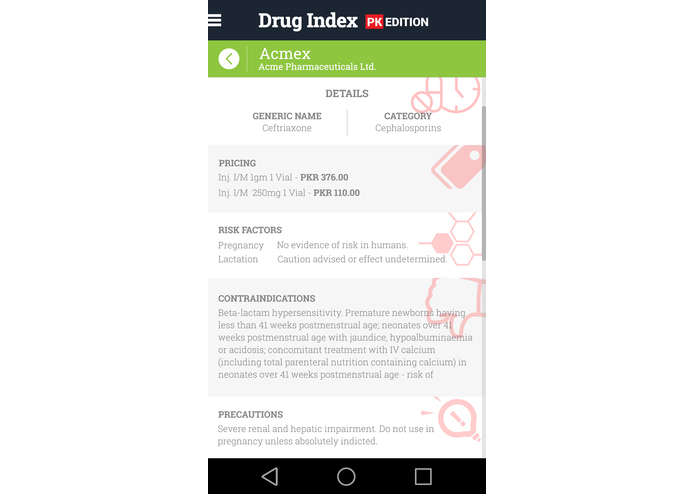 Drug Index PK Edition – screenshot 2