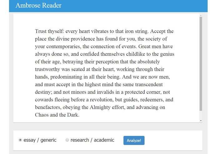 Ambrose Reader – screenshot 1