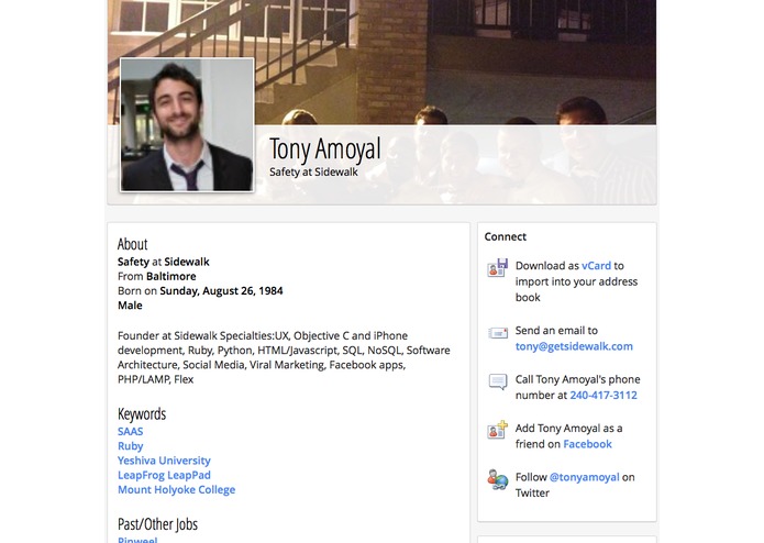 AllThePeople.net – screenshot 1