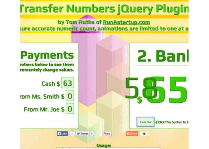 Transfer Numbers by Animation – screenshot 1