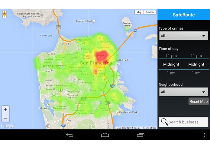 SafeRoute – screenshot 1