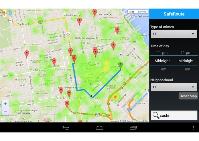 SafeRoute – screenshot 3