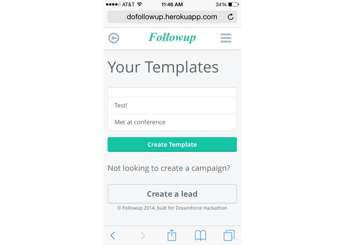 Followup – screenshot 3