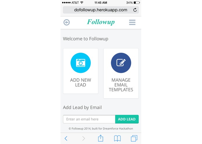 Followup – screenshot 4