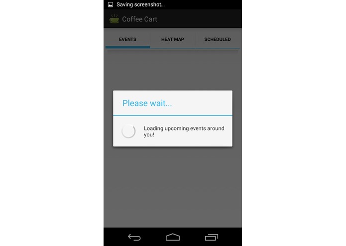 Coffee Cart Mobile app – screenshot 1