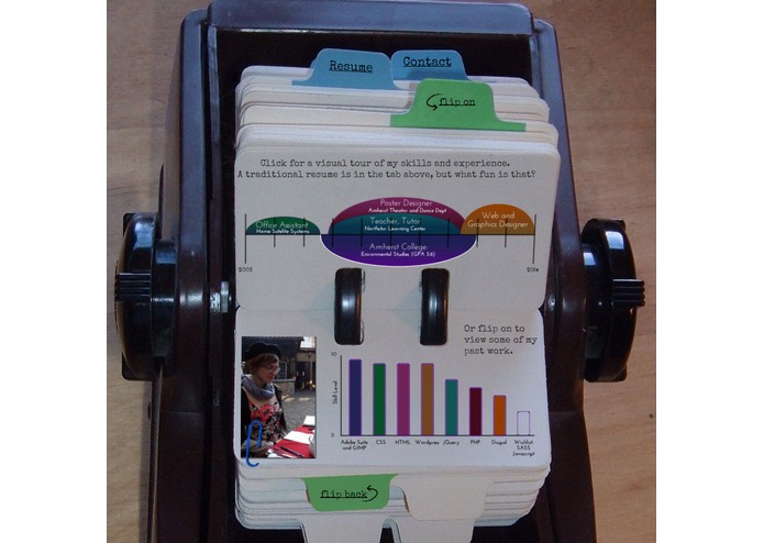 Rolodex portfolio – screenshot 1