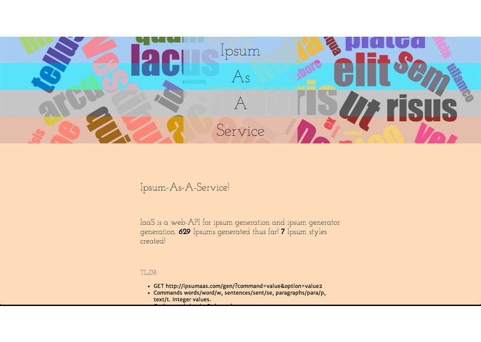 Ipsum As A Service – screenshot 1