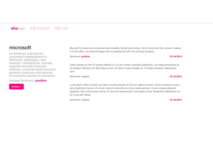 she says – screenshot 2