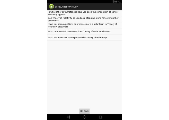 Essay Questions – screenshot 3