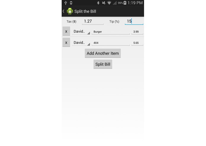 Split the Bill – screenshot 1