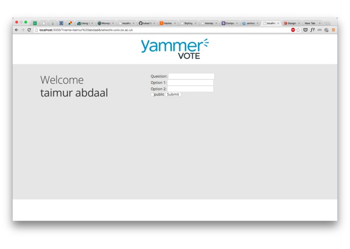 Yammer-Vote – screenshot 1