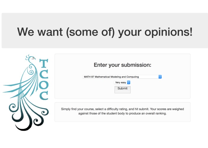 Tufts Course Online Comparator (TCOC) – screenshot 1