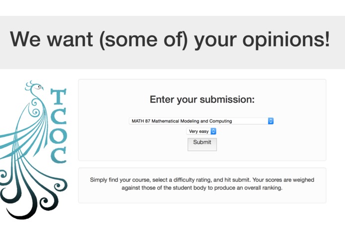 Tufts Course Online Comparator (TCOC) – screenshot 5