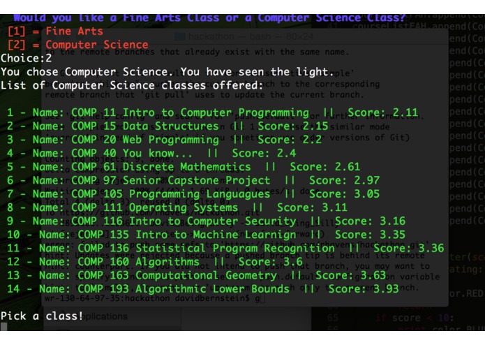 Tufts Course Online Comparator (TCOC) – screenshot 8