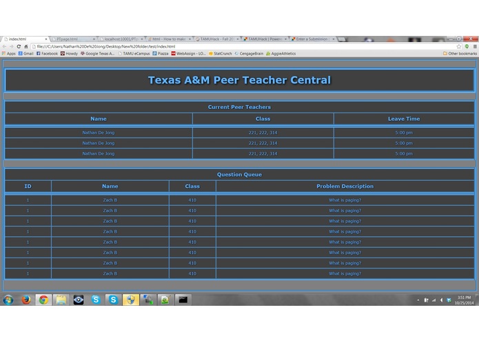Peer Teacher Central – screenshot 1