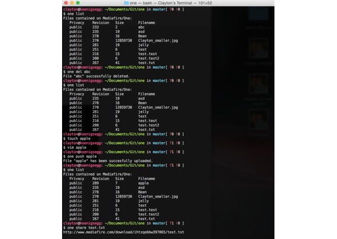 One – screenshot 1