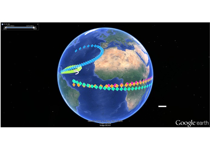 Earth Projection of asteroid locations – screenshot 1