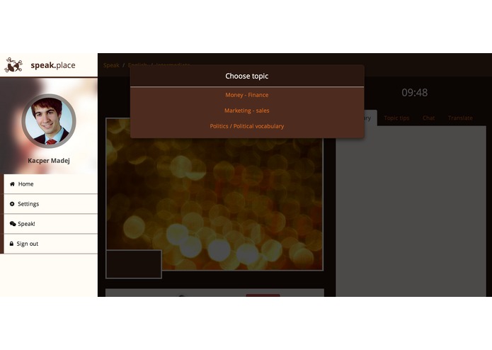 speak.place – screenshot 1