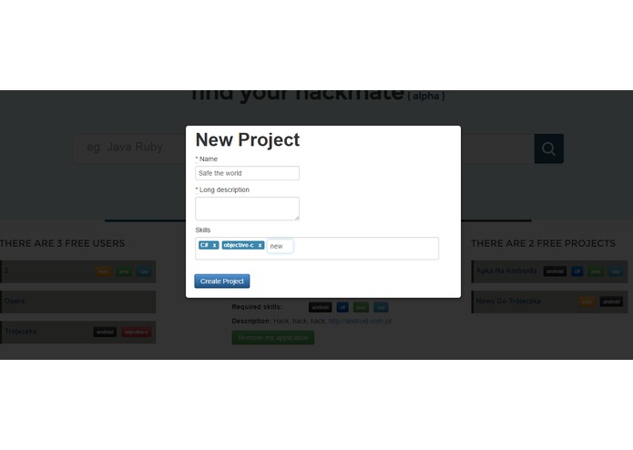 find your hackmate – screenshot 4