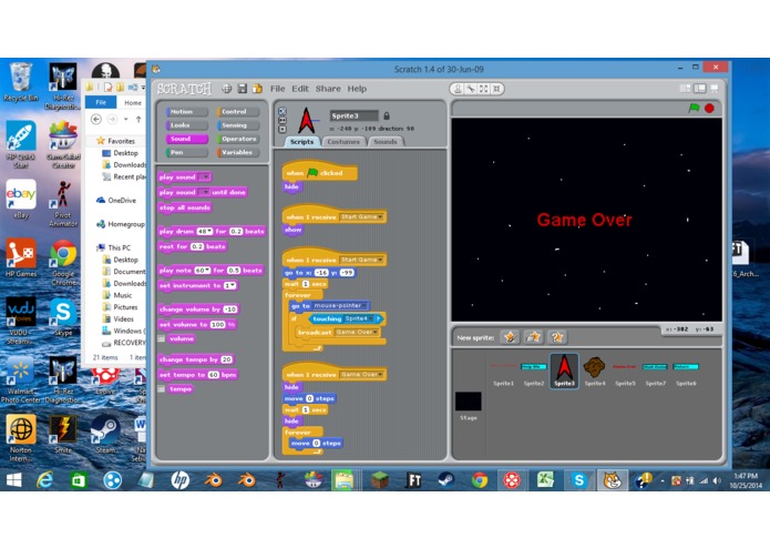 Dodge the Asteroid Arcade Game – screenshot 1