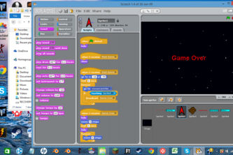 Dodge the Asteroid Arcade Game