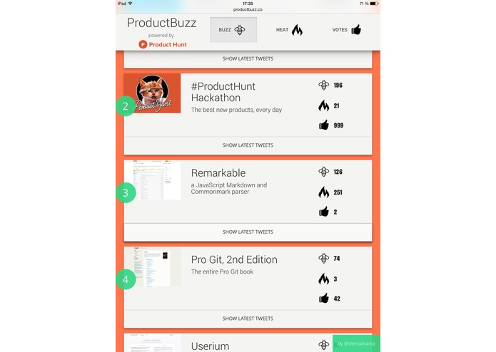 ProductBuzz – screenshot 3