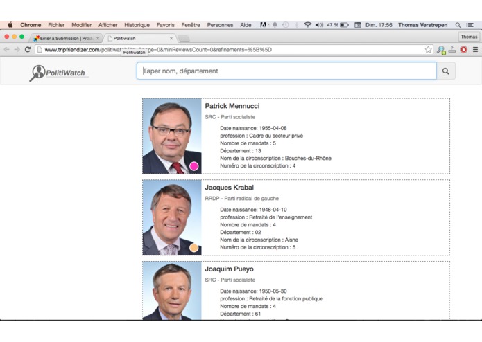 Politiwatch – screenshot 1