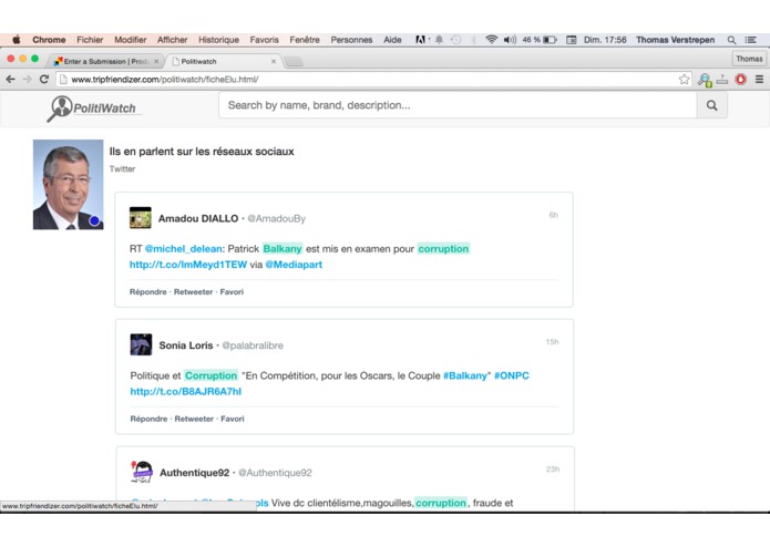 Politiwatch – screenshot 2