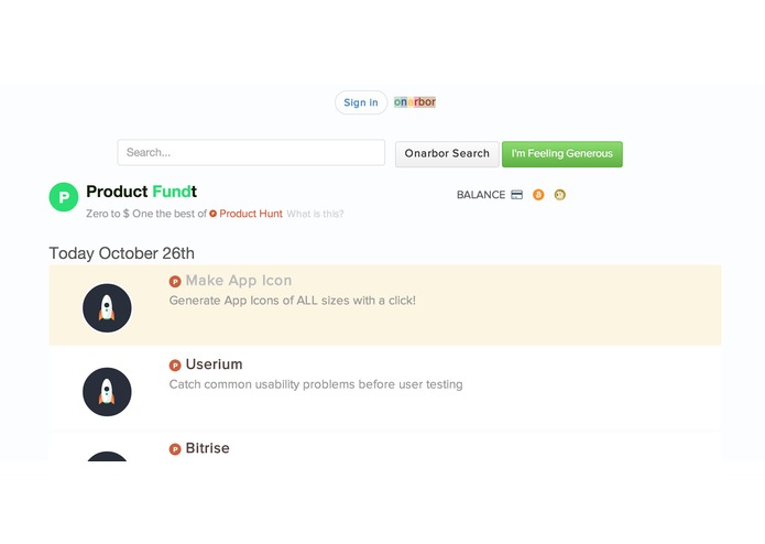 ProductFundt – screenshot 1
