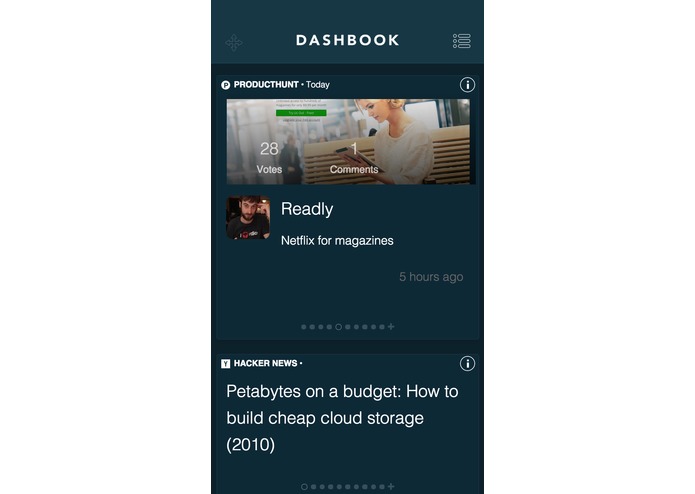 Product Hunt Dash – screenshot 1