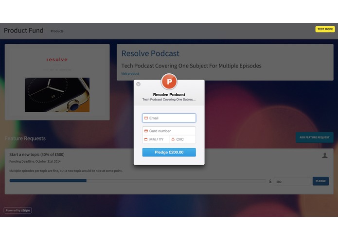 Product Fund – screenshot 1