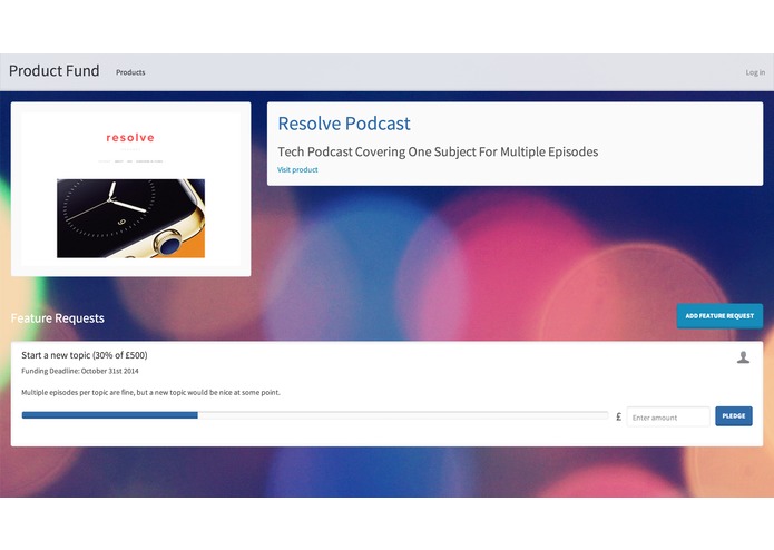 Product Fund – screenshot 2