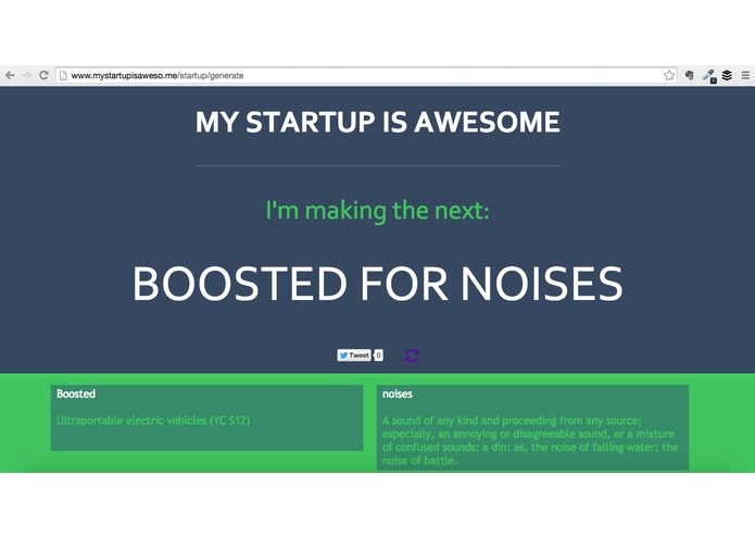 mystartupisaweso.me – screenshot 1
