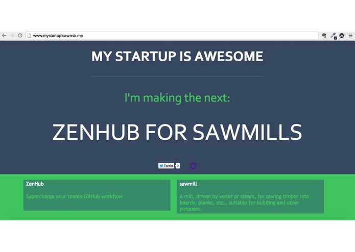 mystartupisaweso.me – screenshot 2
