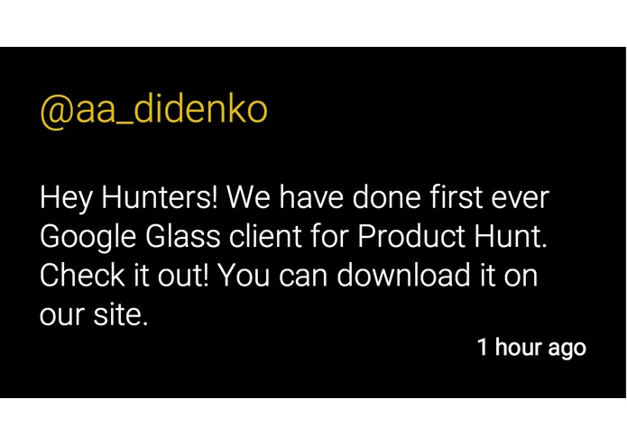 Product Hunt Glass – screenshot 3