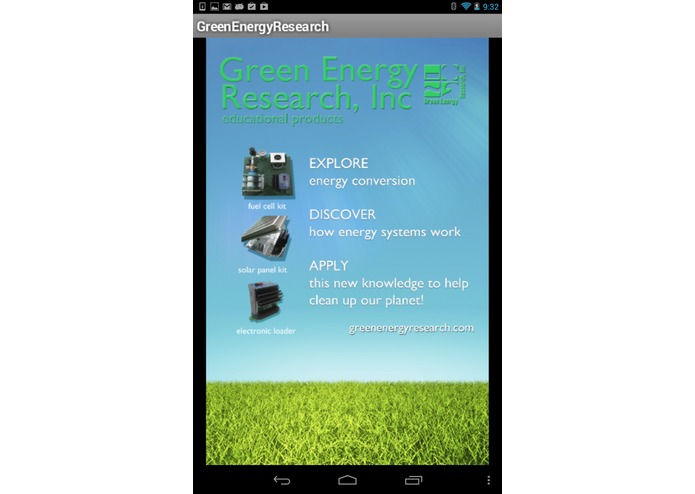 GreenEnergy Research Mobile app – screenshot 2