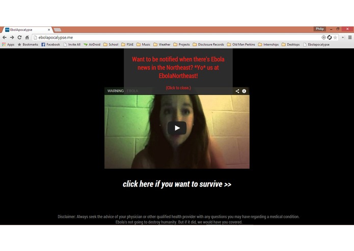 EbolApocalypse.me – screenshot 1