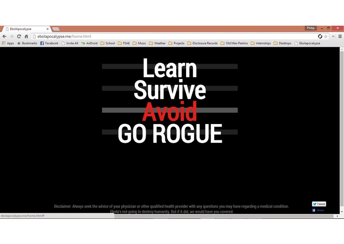 EbolApocalypse.me – screenshot 2