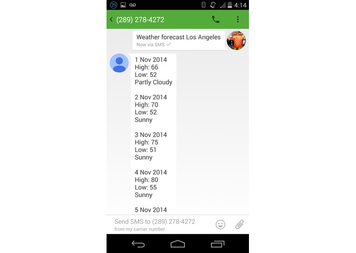 smsNOW (Table 48) – screenshot 2